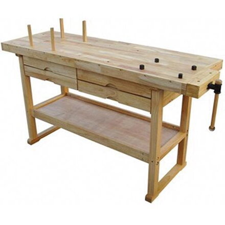 Stôl STREND PRO WB004, pracovný, 1640x500x820 mm, drevený