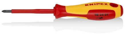 Skrutkovač KNIPEX 98 24 01 – PH 1, VDE 1000V, 187 mm