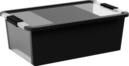 Box KIS Bi-Box M, 26L, čierny, 35x55x19 cm, s vekom
