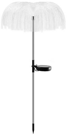 Solárna lampa Meduse 75 cm – meniace farby, fiber vlákna