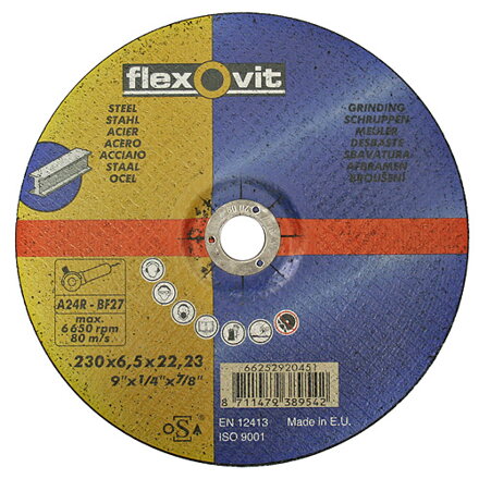 Rezný kotúč na kov flexOvit 20448 125x6,5 A24R-BF42 oceľ