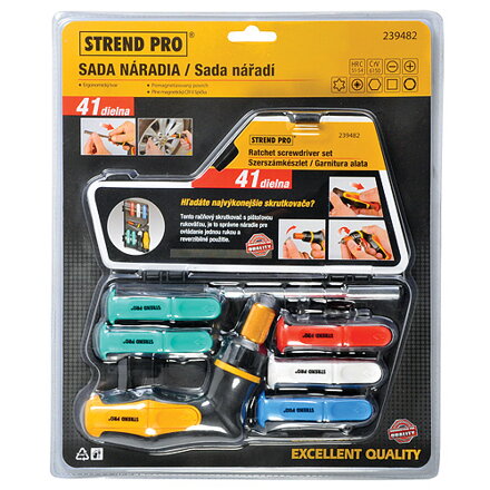 Sada skrutkovačov Strend Pro SDX47-141, 41 dielna, bity
