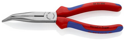 Kliešte KNIPEX 26 22 200 – polguľaté, zahnuté, úzke