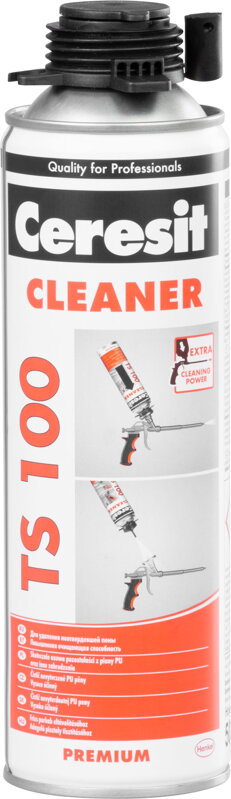 Čistič pur peny CERESIT TS 100, 500 ml, PREMIUM Čistič pur peny CERESIT TS 100, 500 ml, PREMIUM