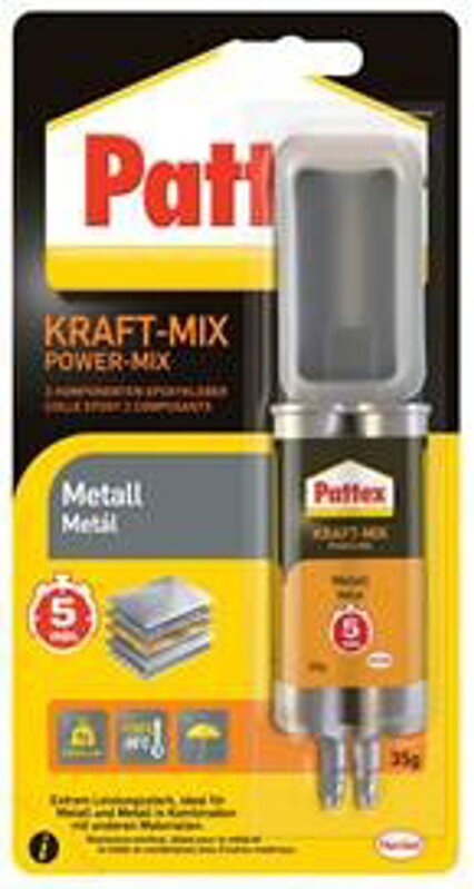 Kov Pattex Repair Epoxy, tekutý kov, striekačka, 25 ml Kov Pattex Repair Epoxy, tekutý kov, striekačka, 25 ml