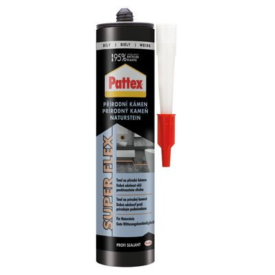 Tmel Pattex Super Flex Prírodný kameň, biely, 280 ml Tmel Pattex Super Flex Prírodný kameň, biely, 280 ml