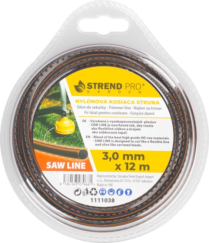 Silon na kosenie SawLine 3,0 mm, L-12 m, zúbkovaný Silon na kosenie SawLine 3,0 mm, L-12 m, zúbkovaný