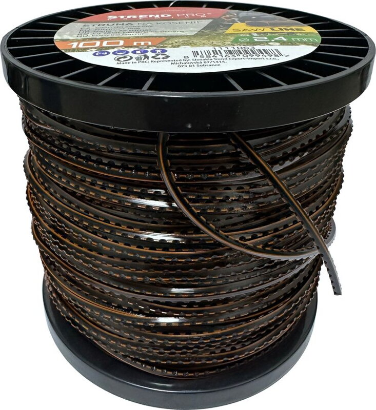 Silón na kosenie SawLine 2,4 mm, 100 m, zúbkovaný Silón na kosenie SawLine 2,4 mm, 100 m, zúbkovaný