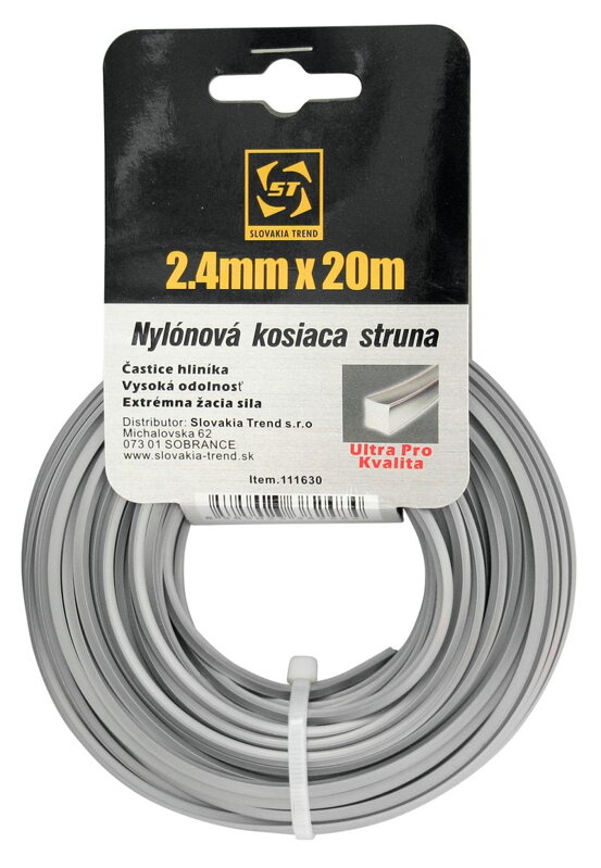 Silon na kosenie Alulon ADQ 2,7 mm, 15 m, hranatý Silon na kosenie Alulon ADQ 2,7 mm, 15 m, hranatý