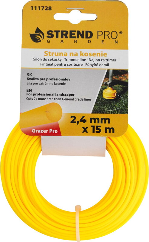 Silon na kosenie Grazer Pro 2,4 mm, 15 m, okrúhly