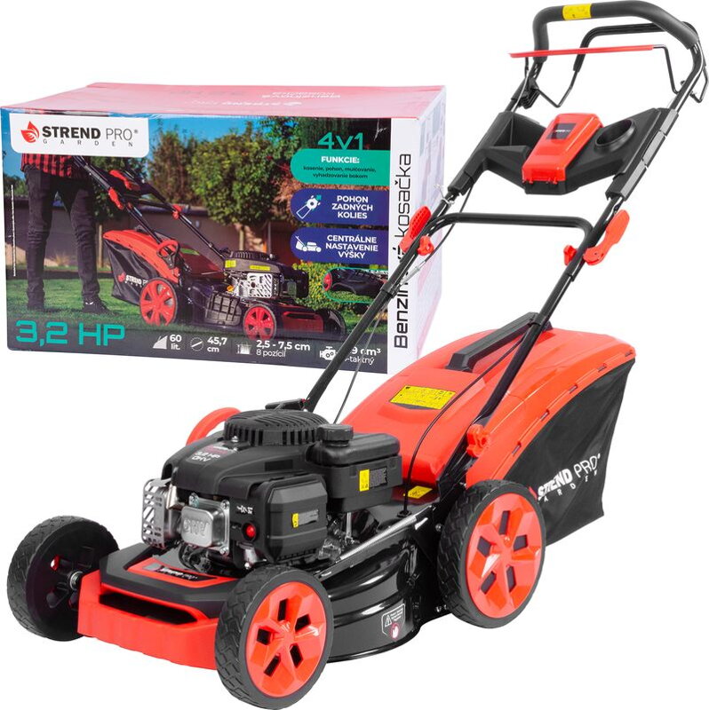 Kosačka Strend Pro QL46P-139, benzínová, 2,4 kW, záber 45,7 cm, s pojazdom, LONCIN Kosačka Strend Pro QL46P-139, benzínová, 2,4 kW, záber 45,7 cm, s pojazdom, LONCIN