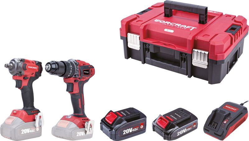 Set Worcraft XCUBE031 ShareSYS Toolbox, uťahovák 450 Nm, skrutkovač 50 Nm Set Worcraft XCUBE031 ShareSYS Toolbox, uťahovák 450 Nm, skrutkovač 50 Nm