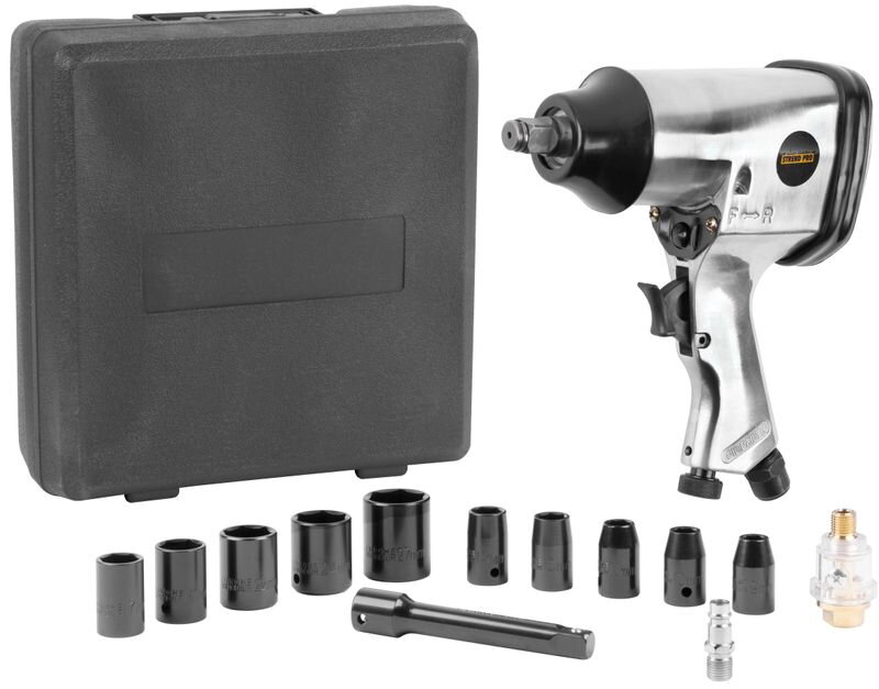 Sada uťahovacia pištoľ na kompresor Airtool WF-002A, 17-dielna, v kufri Sada uťahovacia pištoľ na kompresor Airtool WF-002A, 17-dielna, v kufri