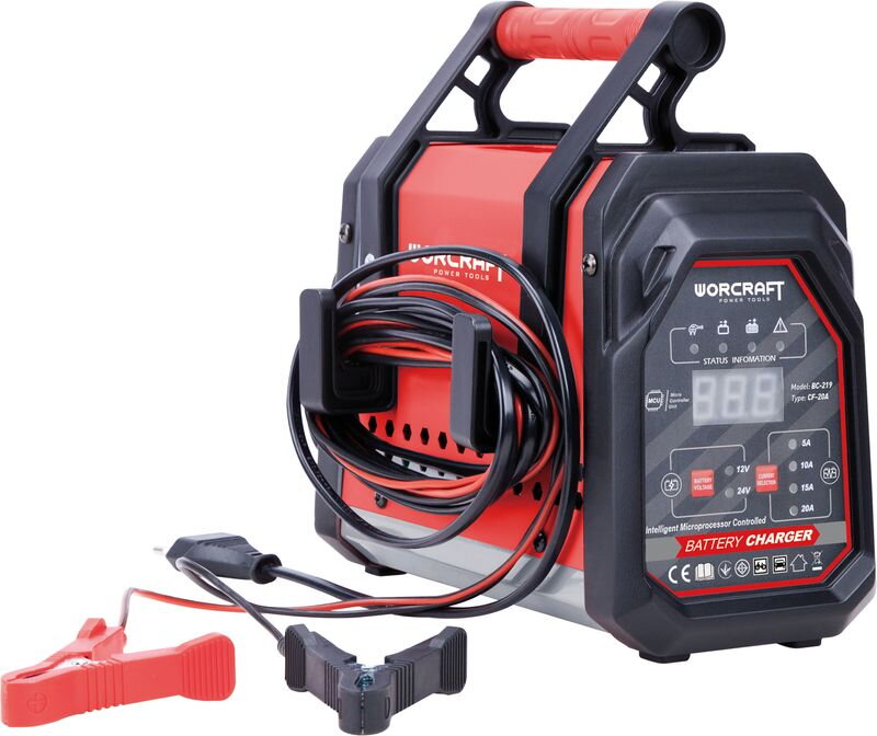 Nabíjačka autobatérií Worcraft BC-219, 12/24 V, 20 A Nabíjačka autobatérií Worcraft BC-219, 12/24 V, 20 A