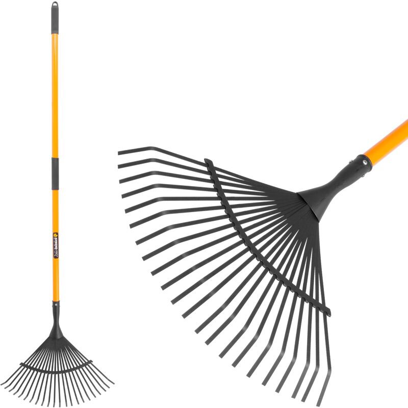 Hrable na lístie, 22-zubé, vejárové, sklolaminátová násada 150 cm Hrable na lístie, 22-zubé, vejárové, sklolaminátová násada 150 cm