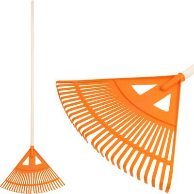 Hrable na lístie, 27-zubé, vejárové, plastové, násada 160 cm Hrable na lístie, 27-zubé, vejárové, plastové, násada 160 cm