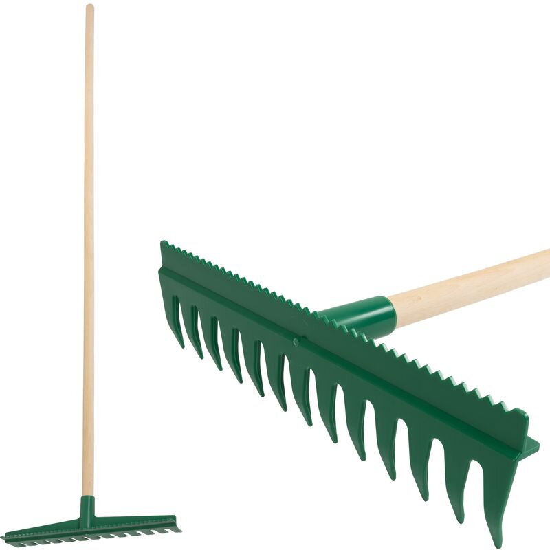 Hrable vyrovnávacie R140, 13-zubé, plastové, s urovnávacou hranou, 160 cm