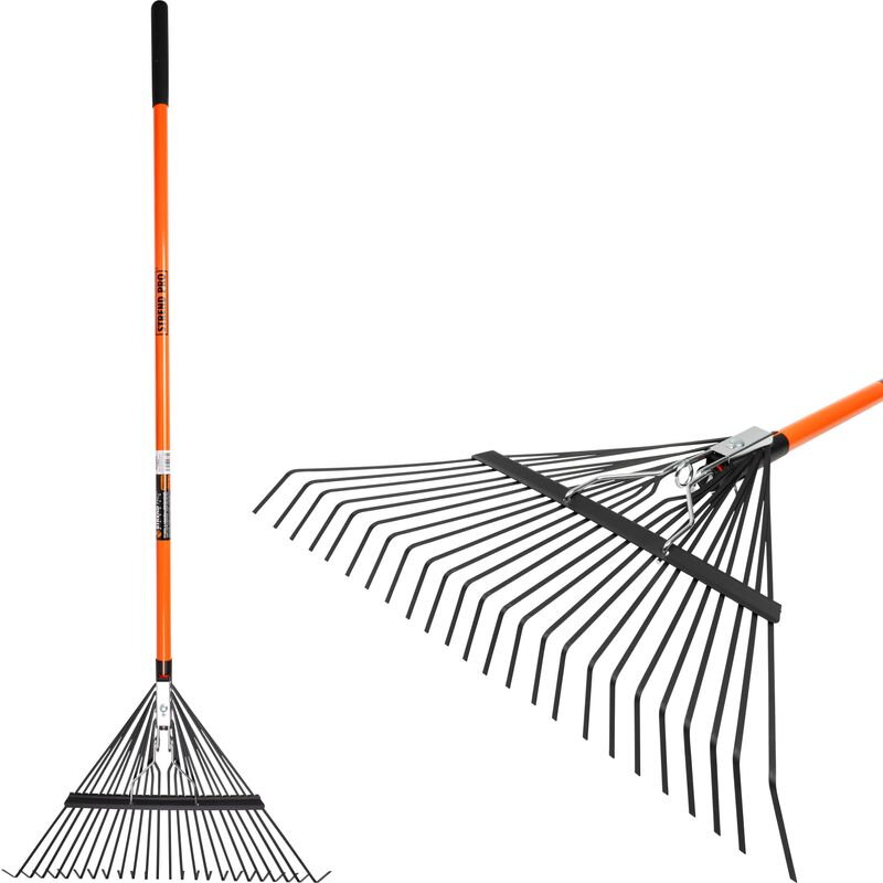 Hrable na lístie Strend Pro, 24 zubé, 58 cm, vejárové, sklolaminátová násada 1510 mm Hrable na lístie Strend Pro, 24 zubé, 58 cm, vejárové, sklolaminátová násada 1510 mm