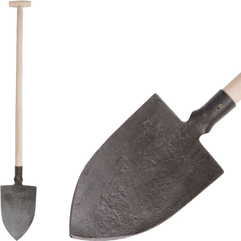 Rýľ Gardex 1250 g, špicatý, drevená T násada Rýľ Gardex 1250 g, špicatý, drevená T násada