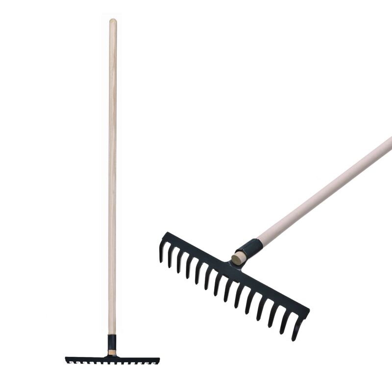 Hrable záhradné 14-zubé, oceľové, s drevenou násadou 160 cm Hrable záhradné 14-zubé, oceľové, s drevenou násadou 160 cm