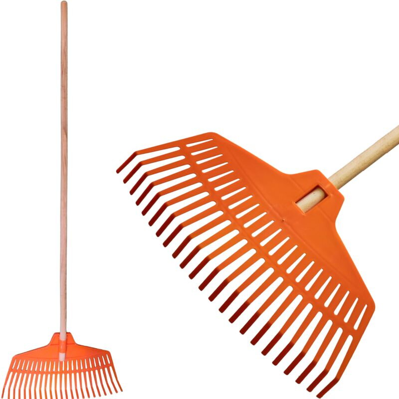 Hrable na lístie GOLF, plastové, s drevenou násadou Hrable na lístie GOLF, plastové, s drevenou násadou