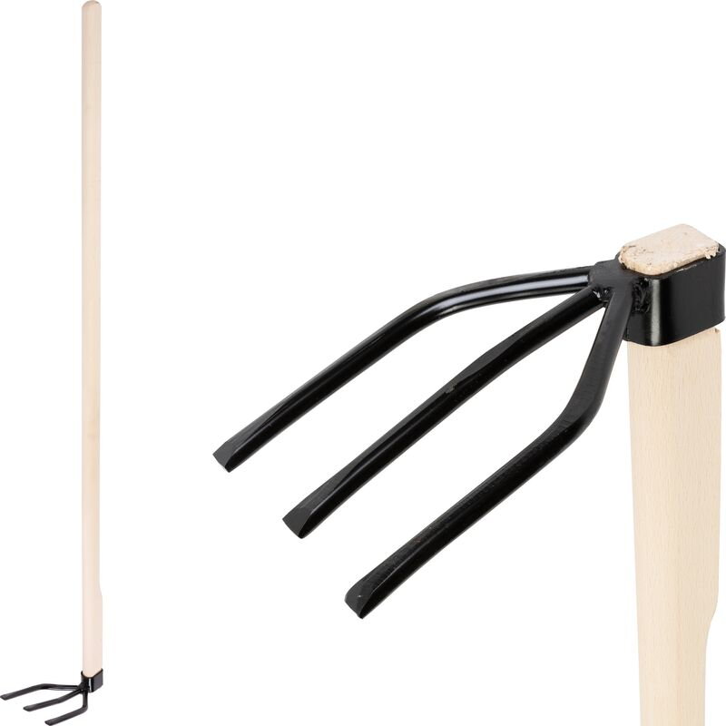 Motyka 3-rohá, drevená násada 120 cm Motyka 3-rohá, drevená násada 120 cm