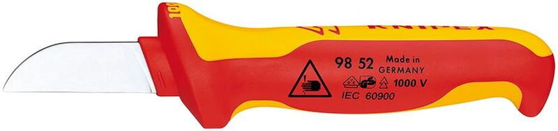 Nôž KNIPEX 98 52 – 190 mm, rovný, odizolovací, VDE