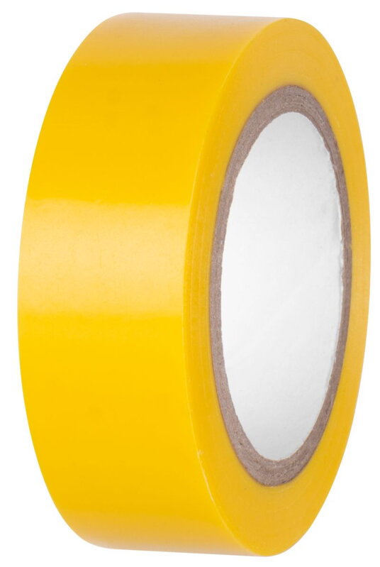 Izolačná páska žltá, 19 mm x 10 m, PVC, do 600 V Izolačná páska žltá, 19 mm x 10 m, PVC, do 600 V