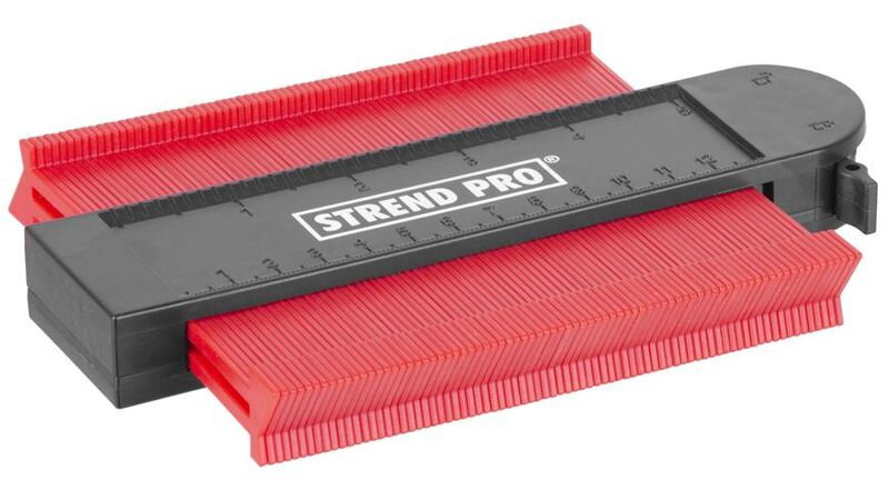 Šablóna na obkreslenie tvarov DG681, 125x130 mm, s uzamknutím a magnetom