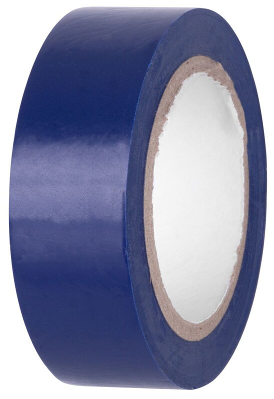 Izolačná páska modrá, 19 mm x 10 m, PVC, do 600 V Izolačná páska modrá, 19 mm x 10 m, PVC, do 600 V