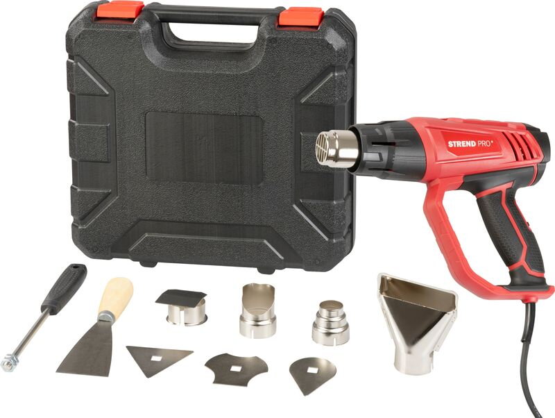 Pištoľ Strend Pro HG202, 2000W, teplovzdušná, s kufríkom Pištoľ Strend Pro HG202, 2000W, teplovzdušná, s kufríkom
