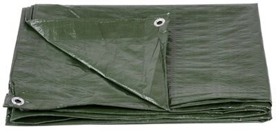 Nepremokavá krycia plachta Tarpaulin Light 3x4 m, 65 g/m², zelená, s okami Nepremokavá krycia plachta Tarpaulin Light 3x4 m, 65 g/m², zelená, s okami