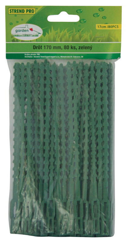 Páska Garden HG6171-B, viazacia na rastliny, 80 ks, zelená, 170 mm Páska Garden HG6171-B, viazacia na rastliny, 80 ks, zelená, 170 mm