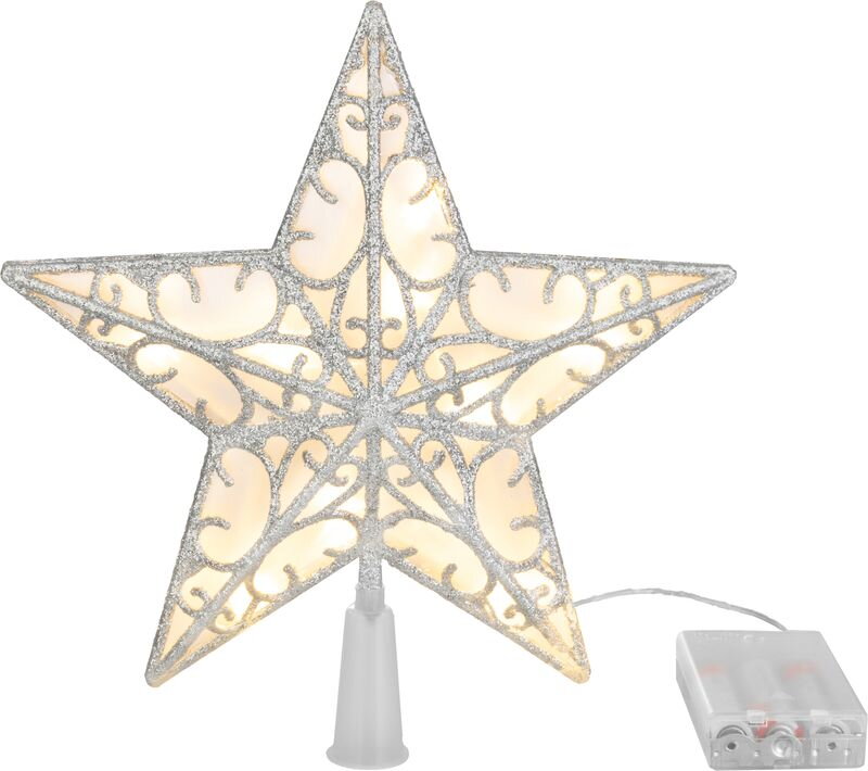 Hviezda MagicHome Vianoce, plast, 10xLED teplá biela, 25 cm, 2xAA Hviezda MagicHome Vianoce, plast, 10xLED teplá biela, 25 cm, 2xAA