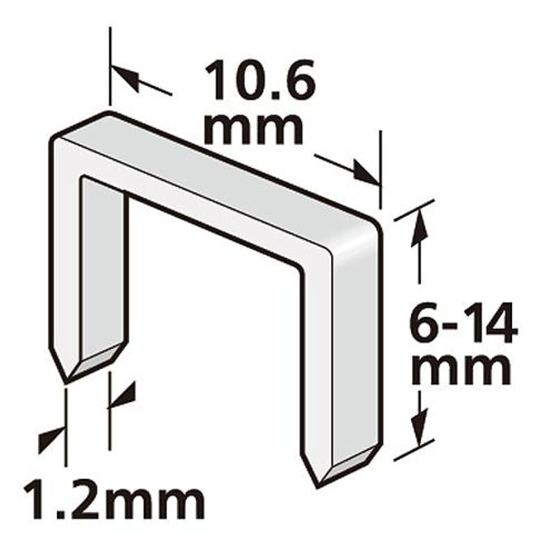 Spony Strend Pro Premium J906, 6 mm, balenie 1000 ks