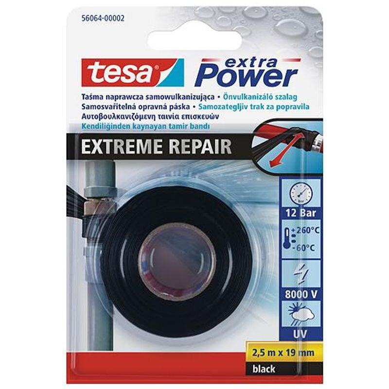 Samovulkanizačná páska tesa Extreme Repair, 19 mm, L-2.5 m
