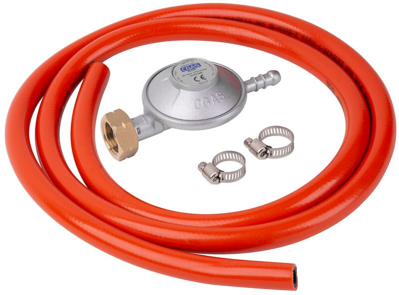 Regulátor plynu CGAS C31-30, 28–30 mbar, UK8 mm, hadica 1,5 m