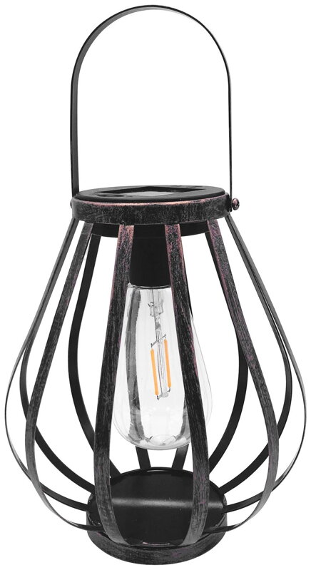 Solárna lampa Hadar 18x21 cm – závesná, Edison LED Solárna lampa Hadar 18x21 cm – závesná, Edison LED