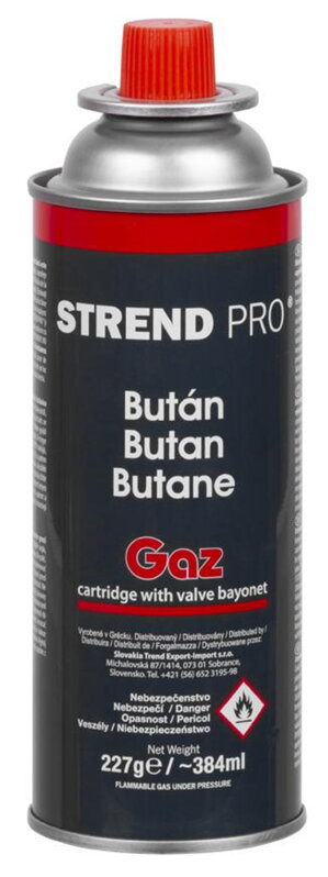 Kartuš Strend Pro, 227 g, s ventilom, butánová náplň