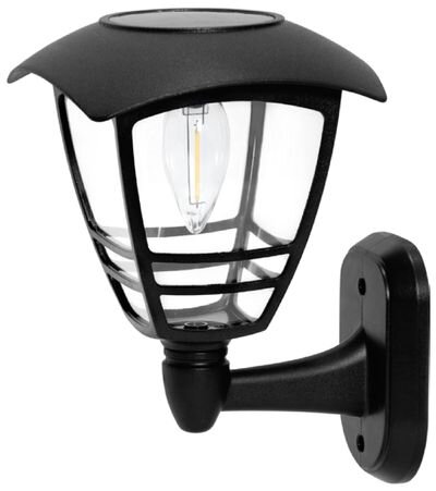 Solárna lampa na stenu/plot – 15x15x21 cm, teplé svetlo Solárna lampa na stenu/plot – 15x15x21 cm, teplé svetlo