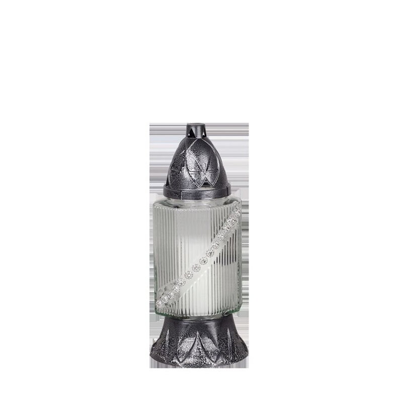 Kahanec Grave, sklo, dekor, 28 h, 80 g, 25 cm, na hrob
