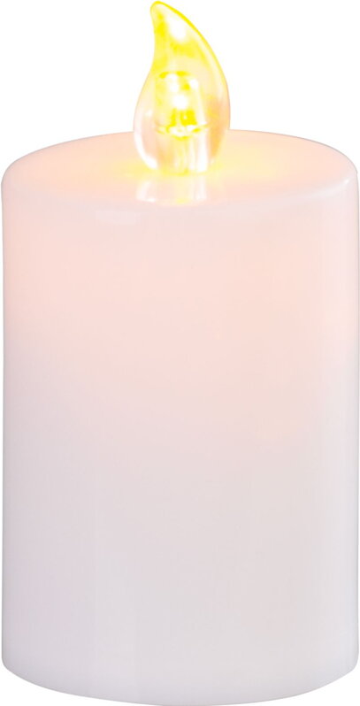Sviečka na hrob LED, biela, 5,5x10,5 cm, s batériami Sviečka na hrob LED, biela, 5,5x10,5 cm, s batériami