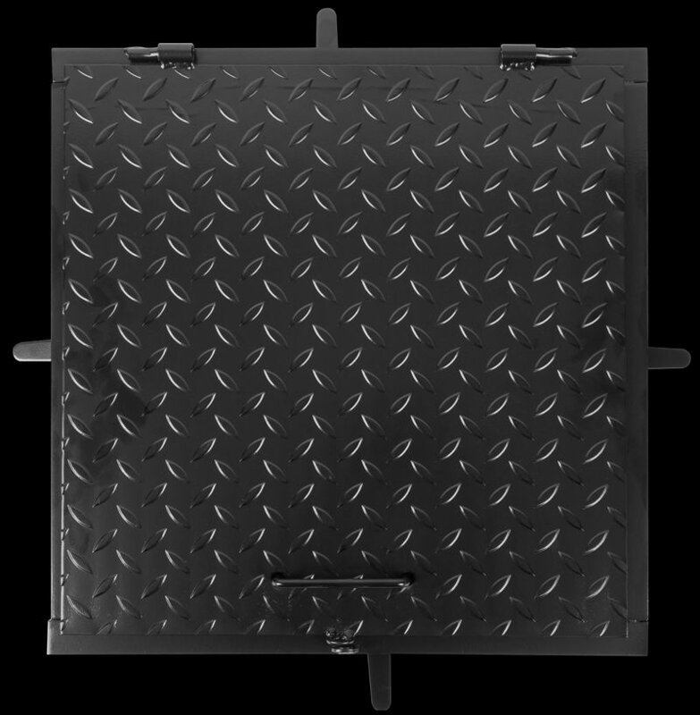 Poklop MC80, 800x800 mm, kanálový,čierny, max.150 kg