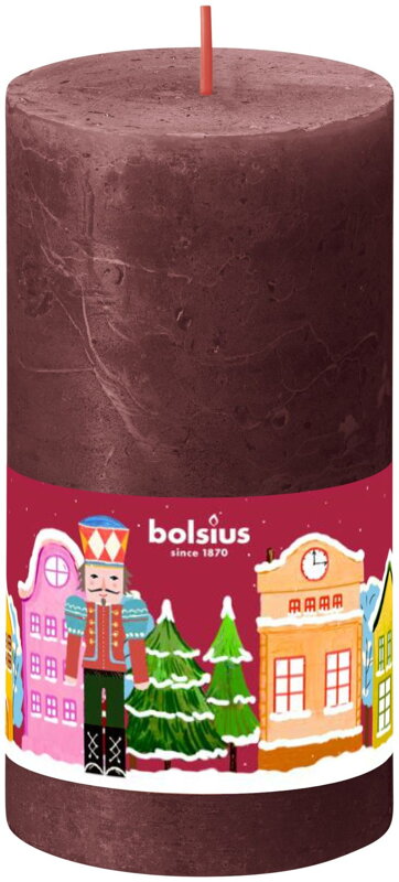 Vianočná sviečka Bolsius Luskáčik, valcová, 68x130 mm, 54 hod. Vianočná sviečka Bolsius Luskáčik, valcová, 68x130 mm, 54 hod.