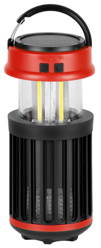 Solárna kempingová lampa proti hmyzu, USB nabíjanie, UV + LED Solárna kempingová lampa proti hmyzu, USB nabíjanie, UV + LED