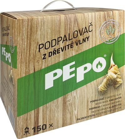 Podpaľovač PE-PO drevitá vlna, 150 kúskov Podpaľovač PE-PO drevitá vlna, 150 kúskov