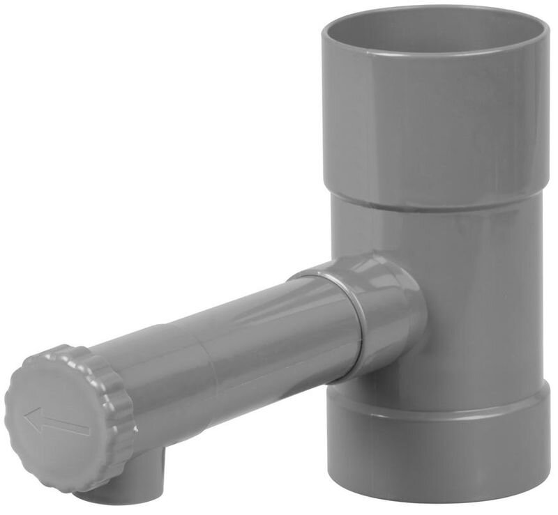 Zberač dažďovej vody Strend Pro, 80 mm, s nastaviteľným ventilom