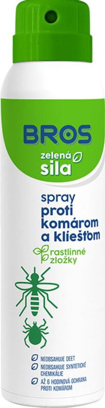 Sprej proti komárom a kliešťom Bros, 90ml