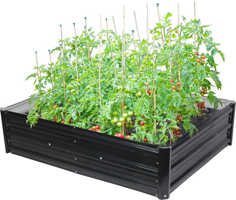Vyvýšený záhon Strend Pro Garden, 120x90x30 cm, 3D dizajn, kovový