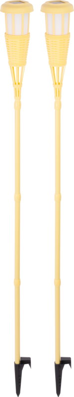 Solárna fakľa 167 cm – efekt plameňa, 12 LED, balenie 2 ks Solárna fakľa 167 cm – efekt plameňa, 12 LED, balenie 2 ks